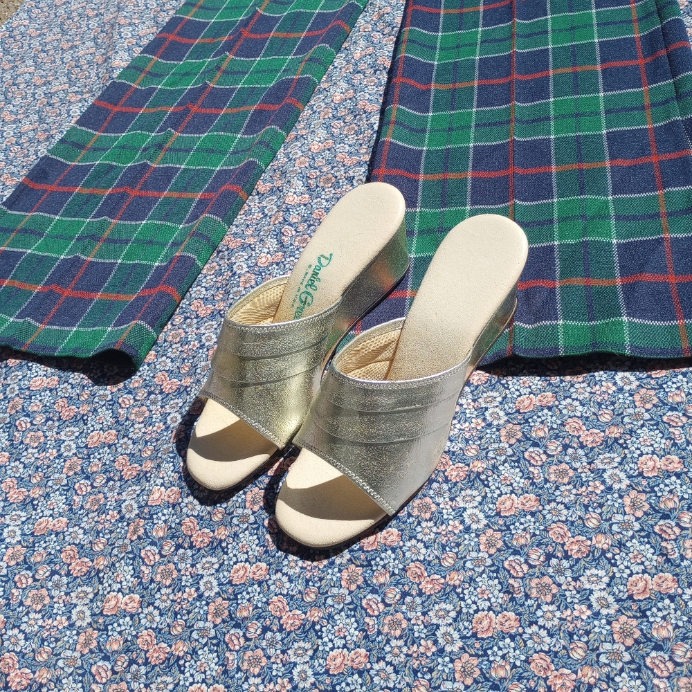 Daniel Green Wedge Slippers